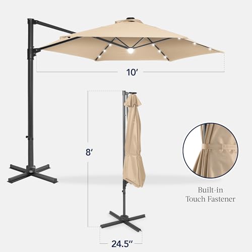 Best Choice Products 360° Rotating Cantilever Patio Umbrella for Backyard Sun Protection
Best Choice Products Large Outd