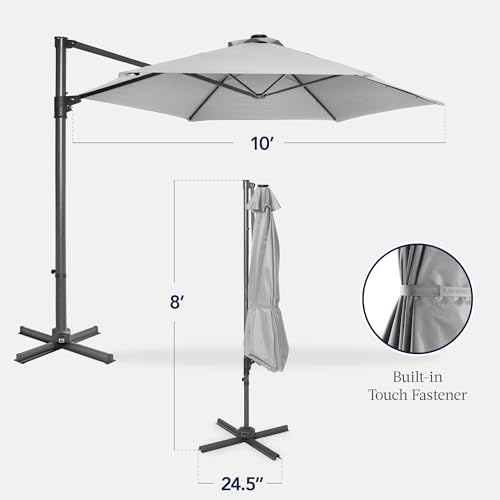 Best Choice Products 360° Rotating Cantilever Patio Umbrella for Backyard Sun Shade
Best Choice Products Large Offset Ha