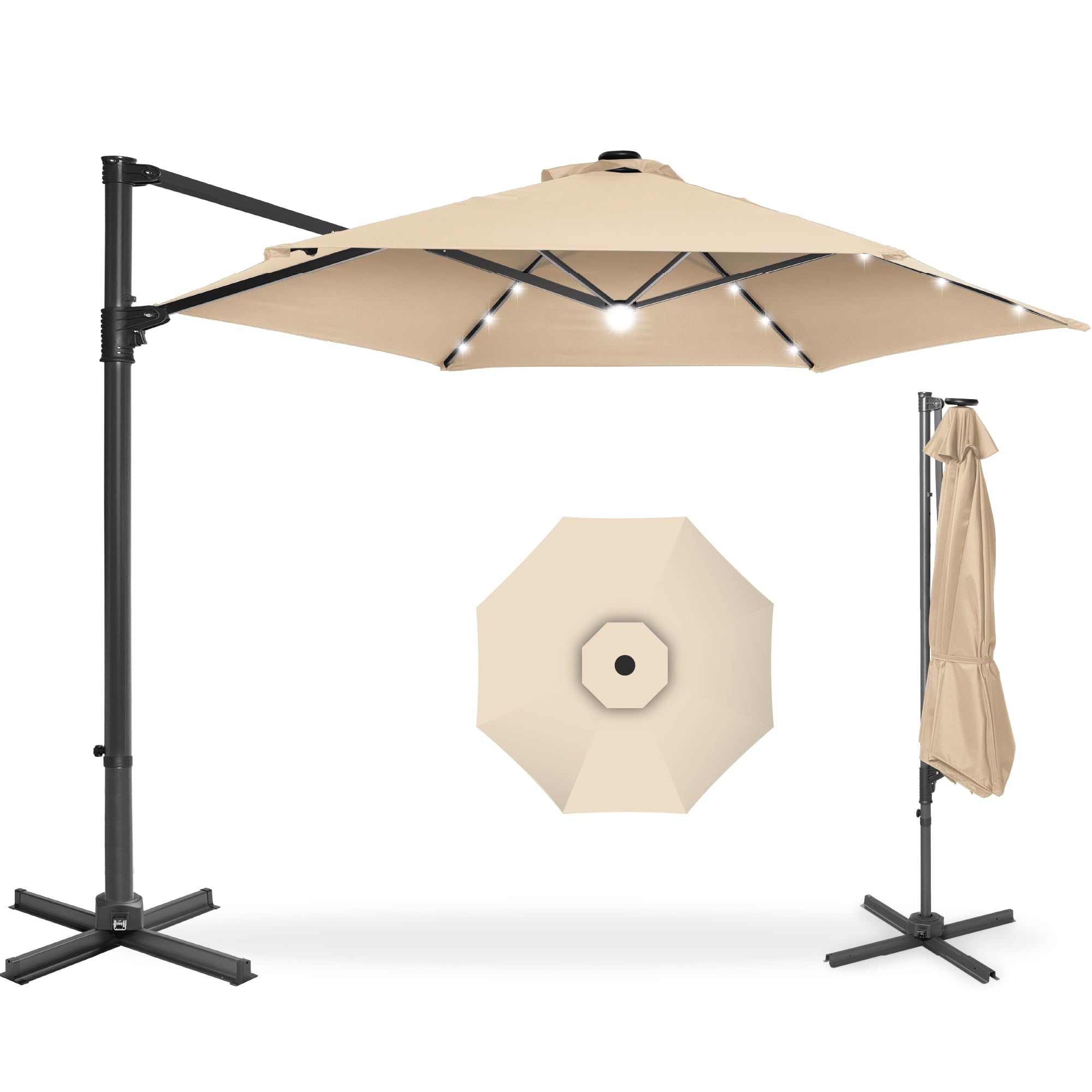 Best Choice Products 360° Rotating Cantilever Patio Umbrella for Backyard Sun Protection
Best Choice Products Large Outd