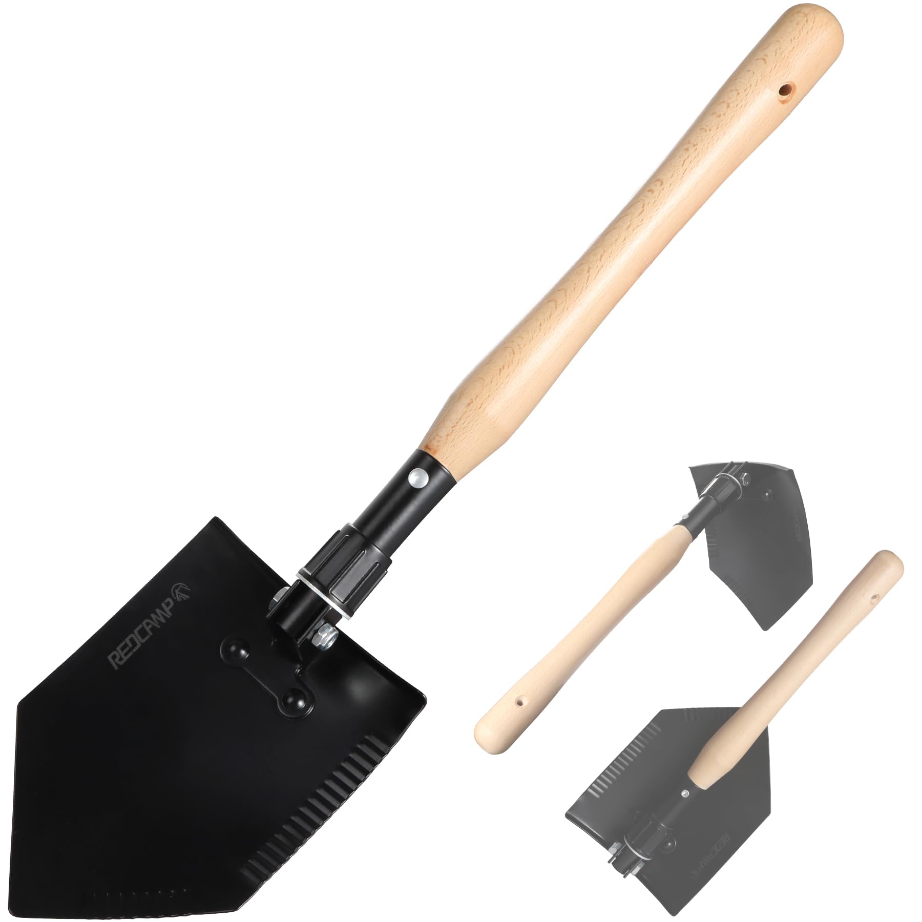 REDCAMP 23" Forces Spetsnaz Shovel, Tactical Entrenching Tool for Military Hiking, Black\nREDCAMP 23" Forces Spetsnaz Sh