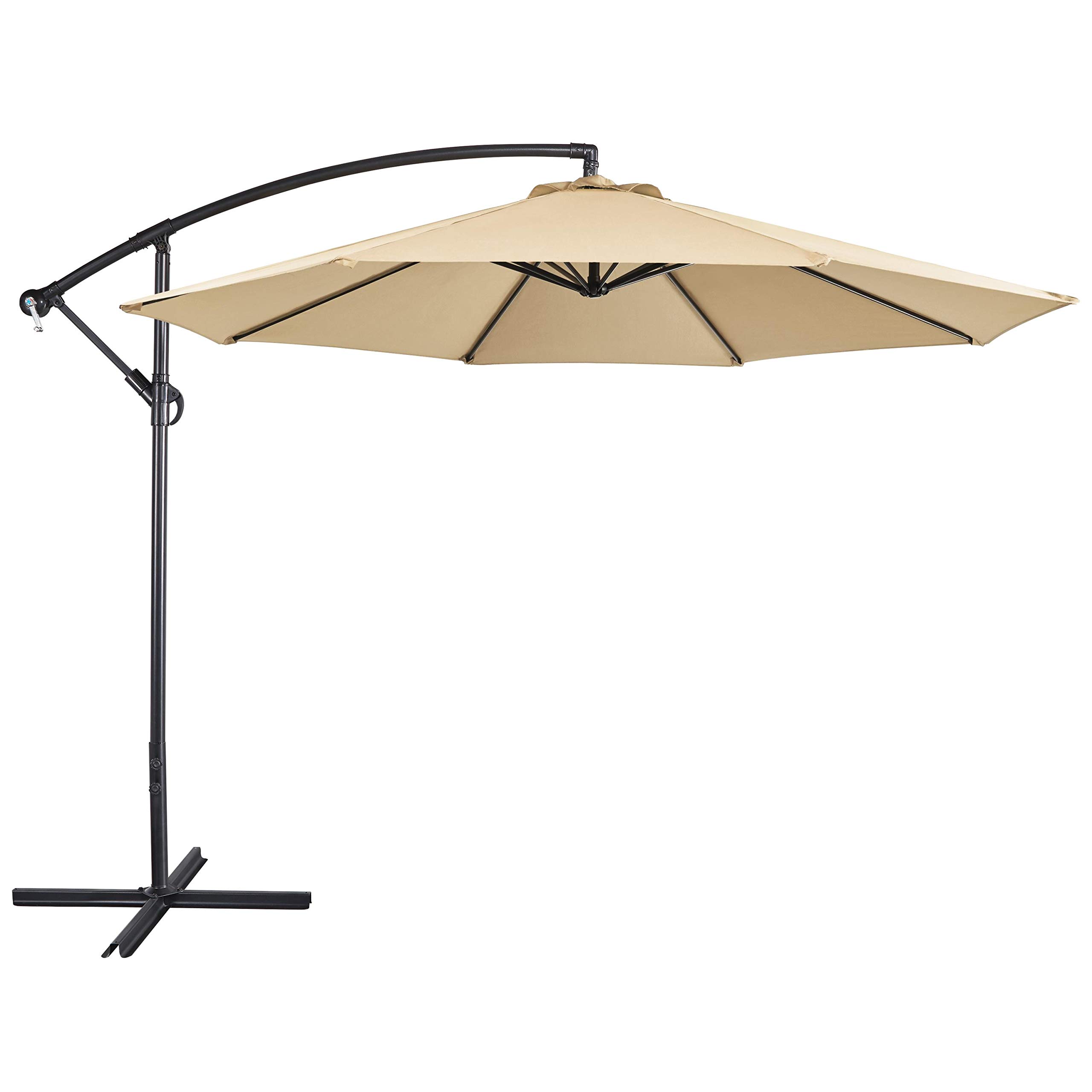 Yaheetech 10FT Patio Offset Umbrella for Garden UV Protection Cantilever Hanging Outdoor Umbrella Tan
Yaheetech 10FT Pat